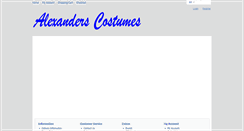 Desktop Screenshot of alexanderscostumes.com